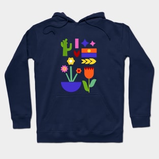 Abstract floral art design Hoodie